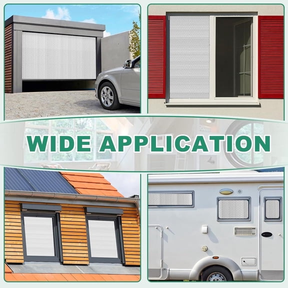 YoleShy Double Reflective Insulation 48 in X 10 FT RV Window Insulation for Summer Heat Reflective Window Film for Roof,Car,Garage Doors