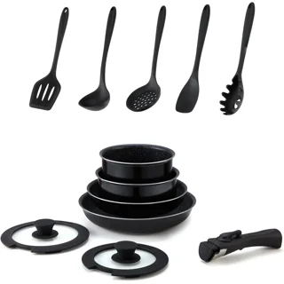 Motase Removable Handle Black, Detachable Removable Pan Handle,Universal  Pot Handle Replacement,Suitable for All Cookware