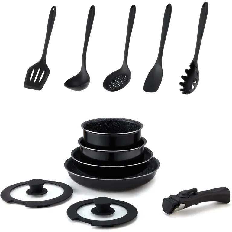 Yoleny 12 Piece Nonstick Cookware Sets, Pots and Pans Set with