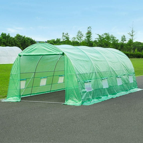 Yoleny 20' x 10' x 7' Greenhouse Large Gardening Plant Hot House Portable Walking in Tunnel Tent