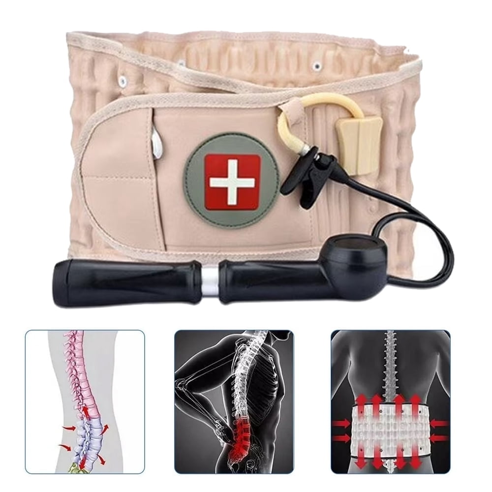 Decompression Back Belt Brace, Inflatable Back Brace, Lumbar Spine ...