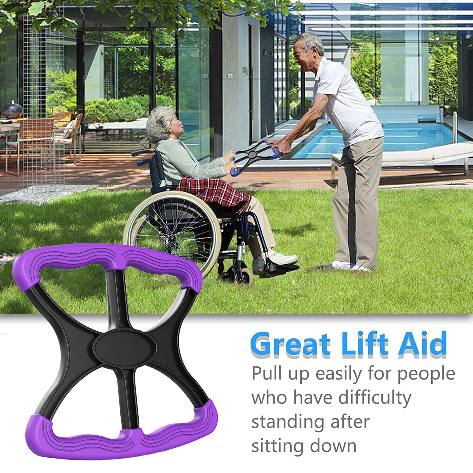Yolispa Lift Assists Standing AidHandicap Bar with NoSlip Grip