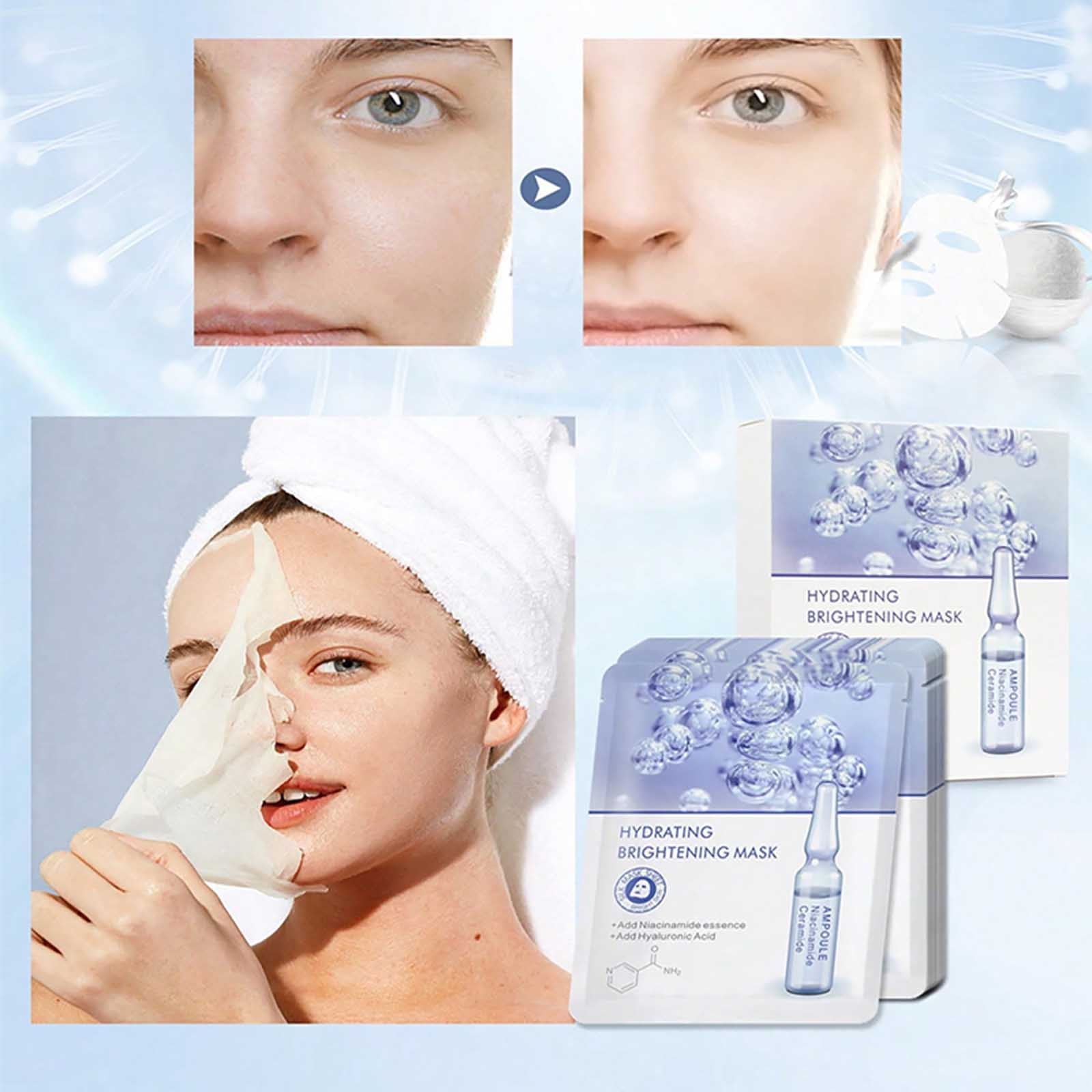 Yolmart 10 Combo Pack Collagen Korean Face Hydrating&Soothing Facial