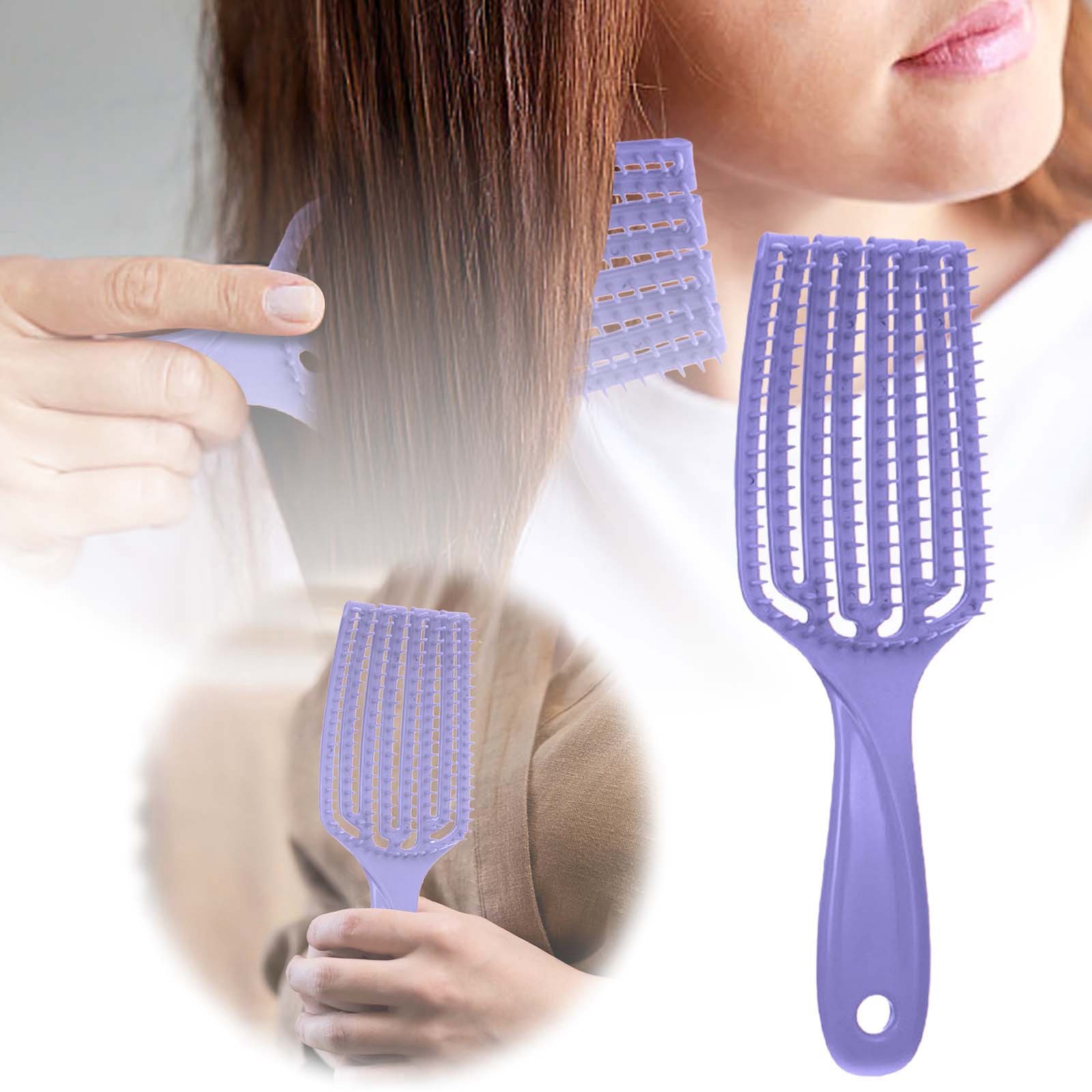 Yolmart Curved Vented Hair Brush Fast Drying Detangling Massage Brushes