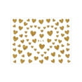 Yolmart Valentine's Day Nail Sticker Shining Nail Sticker Gold Silver