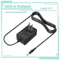 thumbnail image 1 of Yolmary 4ft AC Adapter Compatible with Iomega MiniMax Mini Max Model MMHD P/N 31647601 MMHDC P/N 31735000 31647602R 31734900 MMHDCB P/N 31882600 Desktop hard drive HDD (With Barrel Round Plug Tip), 1 of 5