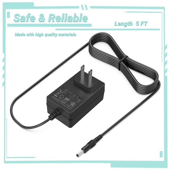 Yolmary 5ft 12V 2A-3A AC Adapter Charger Compatible with Elmo P30HD Visual Presenter Camera 1338 Power With Extension 6ft Connectcor Plug Cable Mains