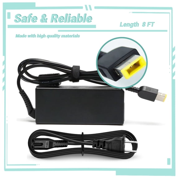 Yolmary 65W AC Adapter Laptop Charger Compatible for Lenovo Chromebook N20, N20p, 11e, X150E