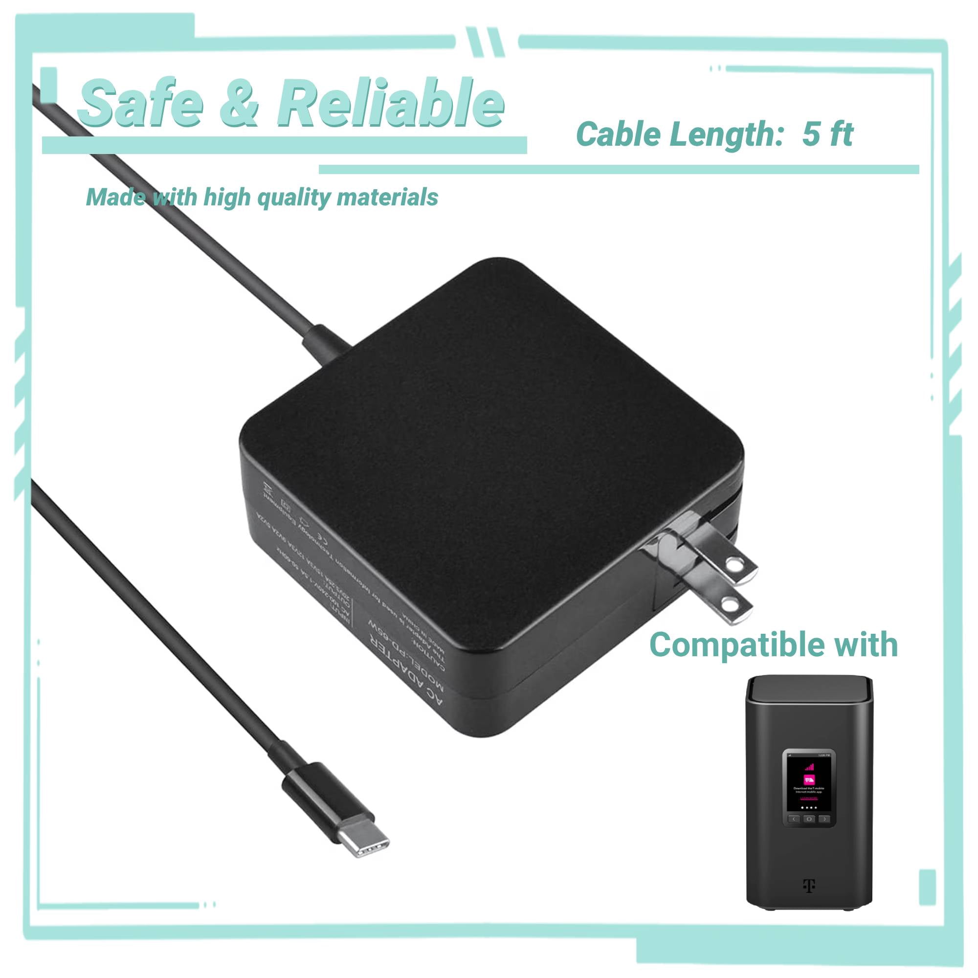 Yolmary 65W AC Adapter Compatible with T-Mobile 5G Internet Gateway - Arcadyan KVD21 Power Supply
