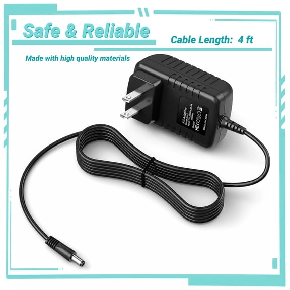 Yolmary AC DC Adapter Charger Compatible with Whistler WS1065 Digital Desktop Radio Scanner