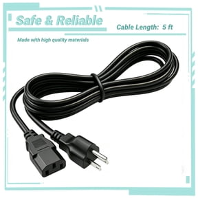 Yolmary AC Power Cord Cable (5ft) Compatible with Ampeg RB-115 Rocket Bass Combo Amp 3-prong Lead Wire