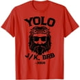 thumbnail image 1 of Yolo Jk Brb Jesus Funny Easter Day Ressurection Christians Unisex T-Shirt for Men Women Kids,Red Color,Size 2T, 1 of 5