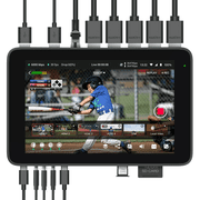 YoloLiv YoloBox Ultra ، جهاز Ultimate All-in-one Horizontal / Vertical Live Streaming Equipment Switcher Monitor Encoder Recorder ، لـ Facebook و YouTube و Instagram و Tiktok و RTMPS