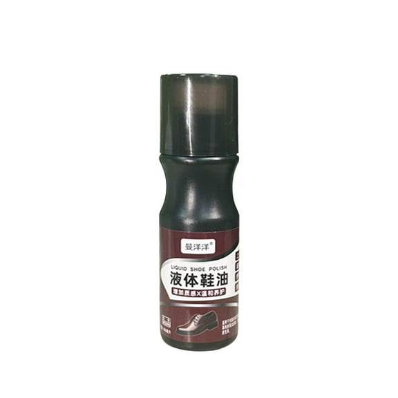 Yoloke 100ml Shoe Polish for Leather Shoes - All-Purpose Leather Maintenance Oil for Cleansing and Nourishing Shoes and Leather Apparel(Brown) (Black)
