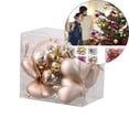 thumbnail image 1 of Yoloke 12-Piece Heart Ornament Set in Multiple Finishes - Perfect for Valentine's Day, Mother's Day, Christmas Tree, Wedding, Anniversary, and Party Decorations, 1 of 3