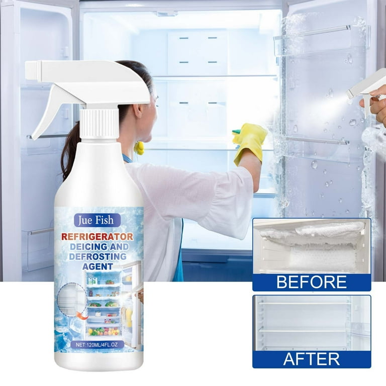 Yoloke 120ml Household Freezer Deicer for Defrosting Melting Snow and Removing Ice