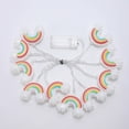 thumbnail image 1 of Yoloke 15m 10 LED Warm White Rainbows String Light for Indoor and Outdoor Halloween, Christmas Parties, Camping, and Tent Decorations - Battery Operated with on/OFF Switch, 1 of 5