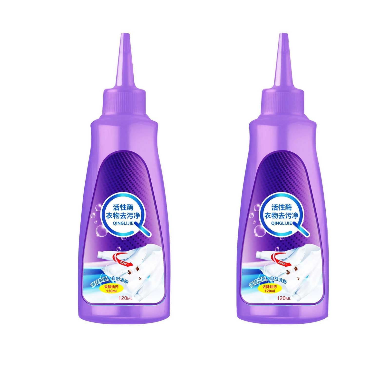 Yoloke 2Pack Active Enzyme Laundry Detergent 120ml Stain Remover for