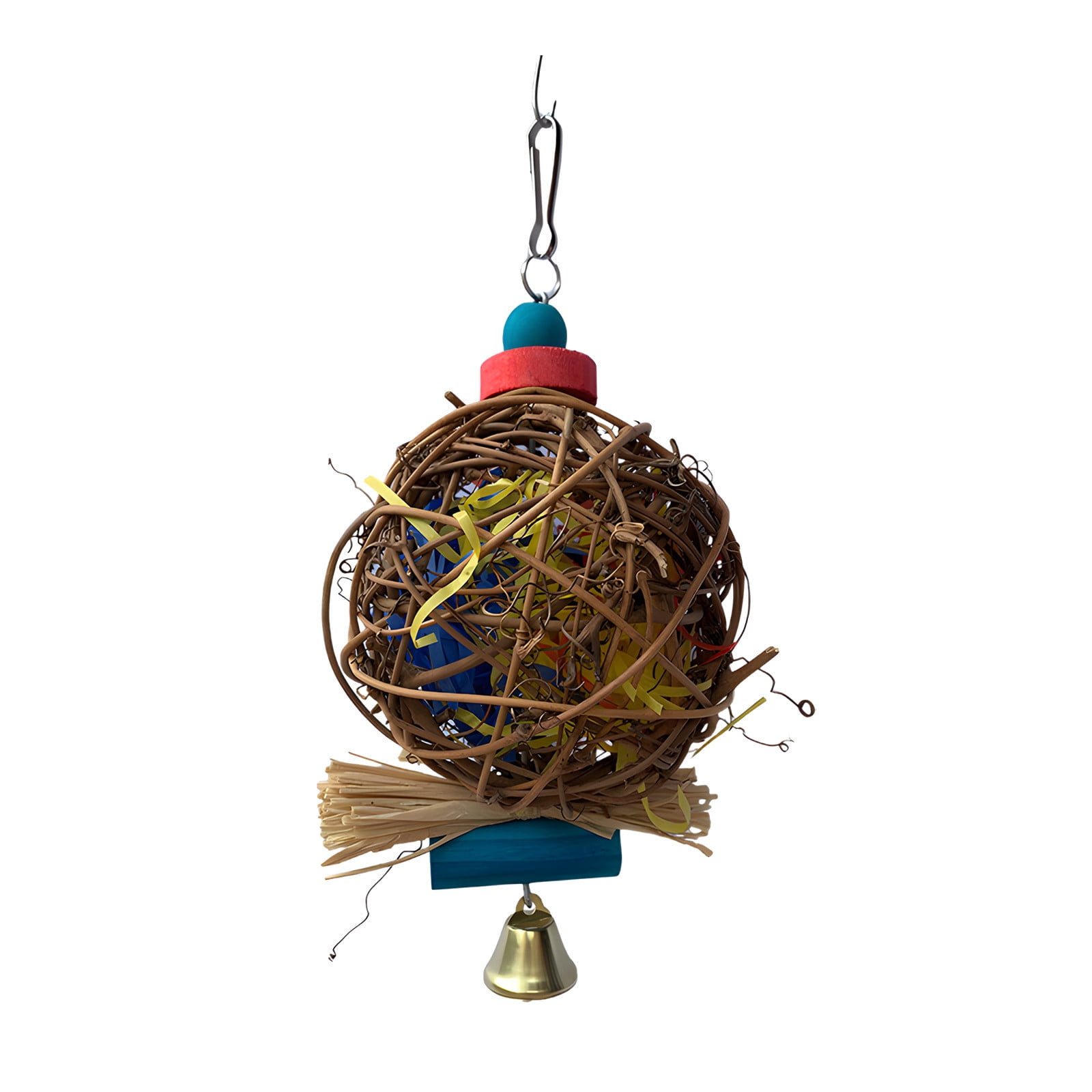 Yoloke 2024 New Natural Rattan Bird Nesting Ball for Hummingbirds
