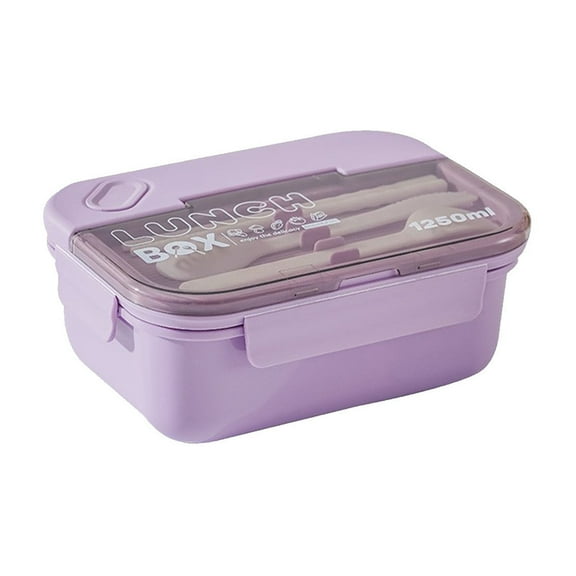 Yoloke 3-Compartment Leakproof Lunch Box, Microwave and Freezer Safe Lunch Box, Food Grade Plastic Lunch Box with Utensils, Multi-Purpose成人 Bento Box