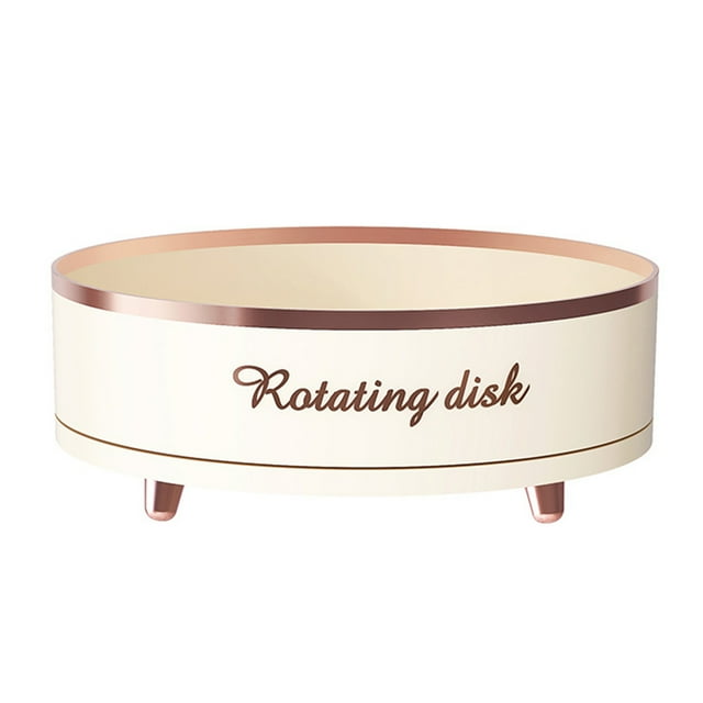 Yoloke 360° Rotating Storage Tray - Ideal for Cosmetics, Perfume, Condiments Large Capacity Desktop Organizer for Easy Access to Your Products