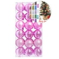 thumbnail image 1 of Yoloke 36Pcs 1.2 Inch Christmas Balls Ornaments for Xmas Christmas Tree, Plastic Christmas Balls Ornaments, Mini Shatterproof Christmas Tree Hanging Ball Kit for Christmas Tree, Wedding, Party, 1 of 4