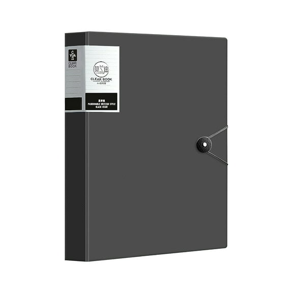 Yoloke A4 Transparent Insert Folder, 40 Page Data Book, Multifunctional Presentation Binder, Stable Polypropylene Sheets