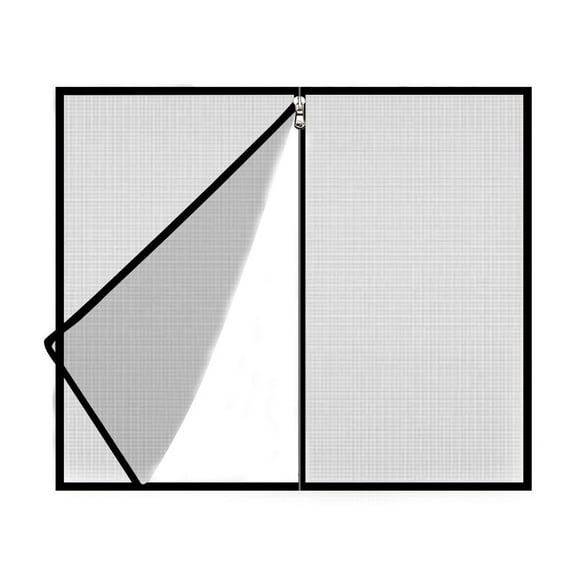 Yoloke Adjustable Stainless Steel Window Screen Protector, Fine Mesh for Ventilation and Pest Prevention, Ideal for 39ā x 47ā Windows - Choose White or Black