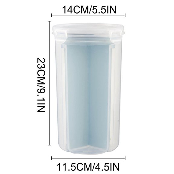 Yoloke Airtight Kitchen Food Storage Container, Leak-Proof BPA Free Plastic Plastic Dry Cereal Dispensers Containers with Durable Lids for Flour, Sugar, Rice