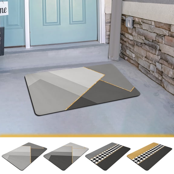 Yoloke Bath Mat,No Stains Bathroom Runner Rug-Bath Mats for Bathroom Non Slip-Super Absorbent, Bath Mat Diatomaceous Earth Shower Mat Non-Slip Super Absorbent Quick Drying