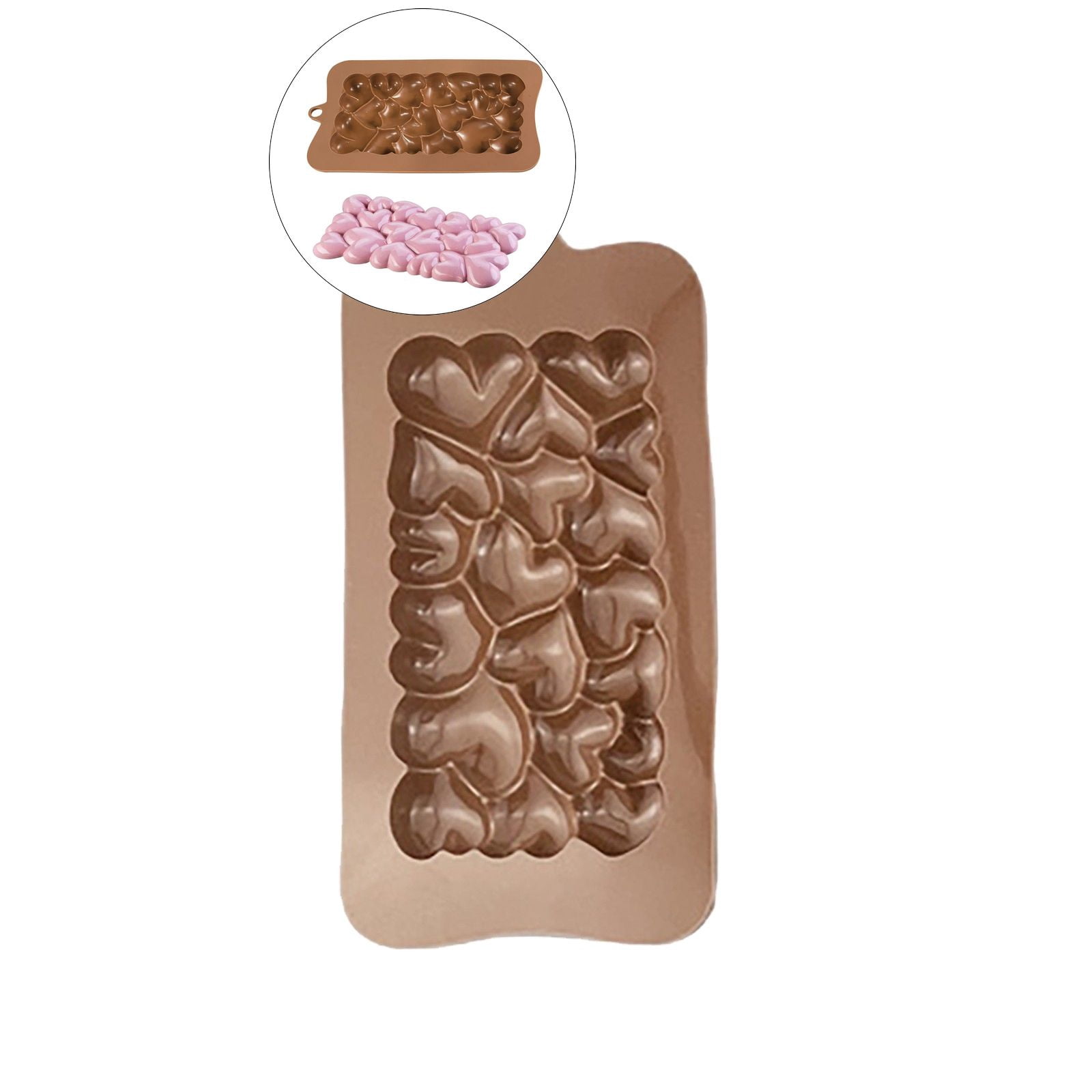 DaKuan 4-Piece Break Apart Chocolate Molds - Food Grade Silicone, Energy Bar Shape