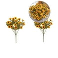thumbnail image 1 of Yoloke Bundles Artificial Flowers Daisy Mums Fake Flowers Outdoor UV Resistant No Fade Fall Flowers for Indoor Outside Home Wedding Office DIY Garden Décor, 1 of 4