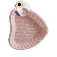 thumbnail image 1 of Yoloke Cabilock Heart Shaped Basket Woven Storage Baskets Open Storage Bins Candy Bowl Bread Holder Table Centerpiece for Snack Fruit Basket Weaving, 1 of 5