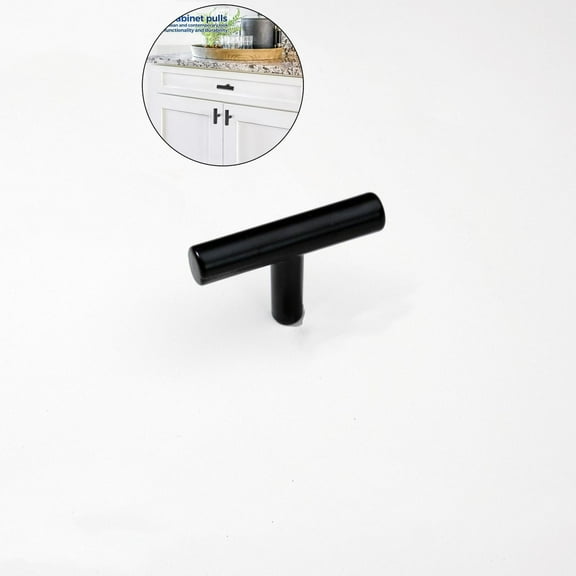 Yoloke Cabinet Knobs - Stainless Steel T Bar Door Handle Solid Single Hole Drawer Pulls for Cupboard Bathroom Kitchen