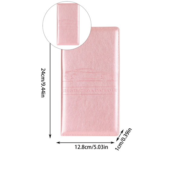 Yoloke Car Registration and Insurance Card Holder, Important Document Insurance Data Leather Protective Cover,Business Card Wallet Storage Holder, Universal for Car Accessories