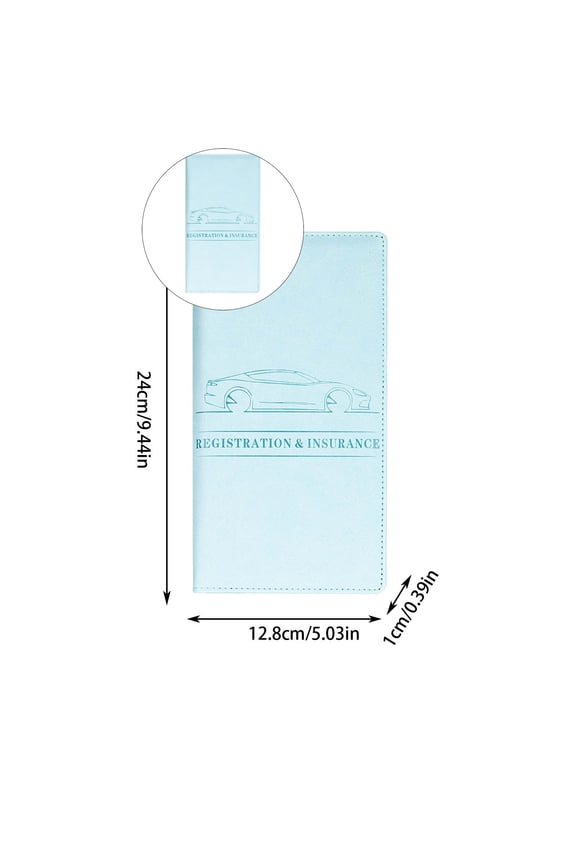 Yoloke Car Registration and Insurance Card Holder, Important Document Insurance Data Leather Protective Cover,Business Card Wallet Storage Holder, Universal for Car Accessories