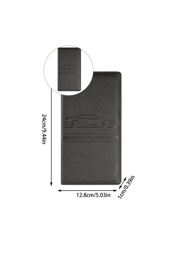 Yoloke Car Registration and Insurance Card Holder, Important Document Insurance Data Leather Protective Cover,Business Card Wallet Storage Holder, Universal for Car Accessories