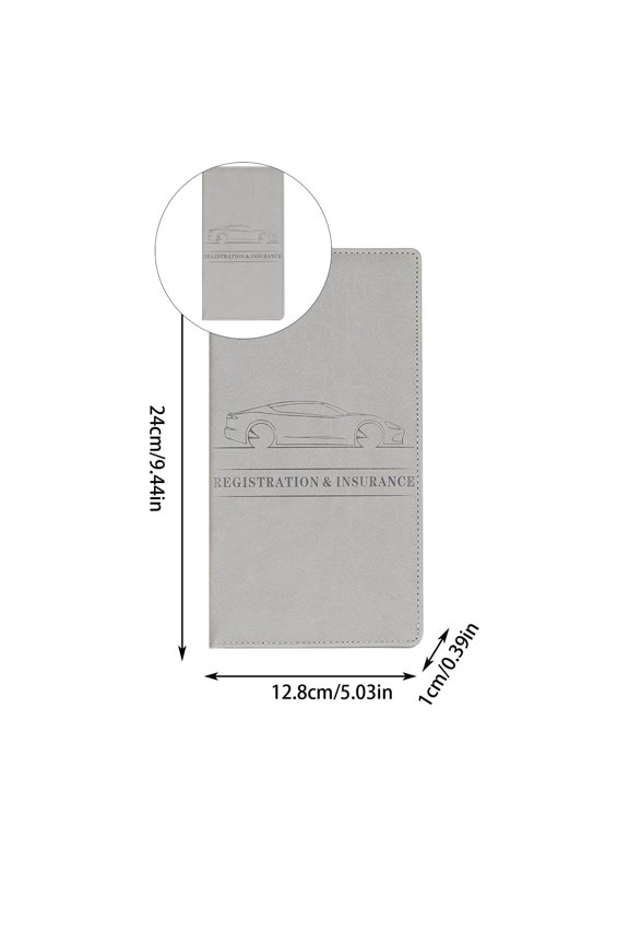 Yoloke Car Registration and Insurance Card Holder, Important Document Insurance Data Leather Protective Cover,Business Card Wallet Storage Holder, Universal for Car Accessories