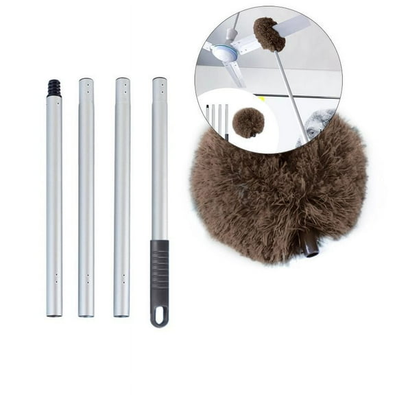 Yoloke Ceiling Fan Cleaner Duster Reusable Microfiber Ceiling Fan Blade Cleaner Removable Duster with Extension Pole Adjusts for Cleaning Walls Bookshelves Furniture Door Window Top