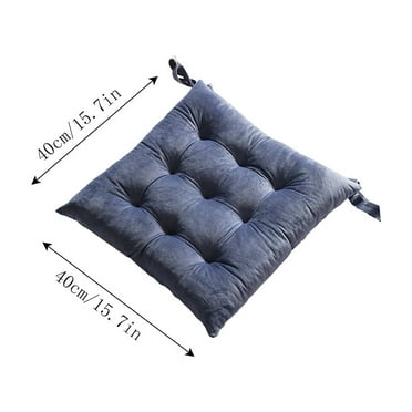 Yoloke Chair Cushions for Dining Chairs Chair Pads Cushion for Kitchen Office Tufted Square Seat Cushion with Ties(Hot Pink)