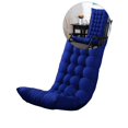 thumbnail image 1 of Yoloke Chaise Lounge Cushions Lounge Chair Cushion Waterproof Thickened Lounge Chair Cushion for Outdoor Indoor Home Office(Blue), 1 of 5