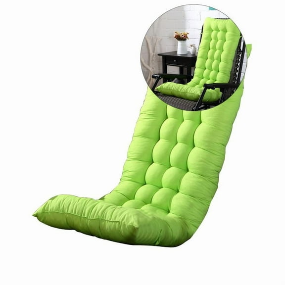 Yoloke Chaise Lounge Cushions Lounge Chair Cushion Waterproof Thickened Lounge Chair Cushion for Outdoor Indoor Home Office(Green)