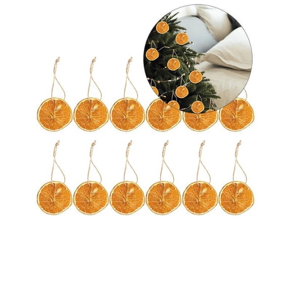 Yoloke Christmas Dried Orange Slice Ornaments Handmade Rustic Christmas Tree Decorations for Christmas Crafts