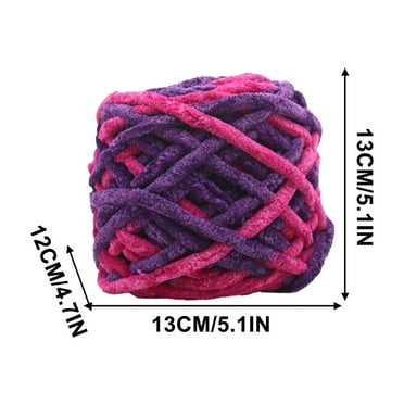 Yoloke Chunky Yarn for Crocheting, Thick Fluffy Soft Chenille Yarn Velvet Yarn for Making Blankets, Clothes, DIY Craft