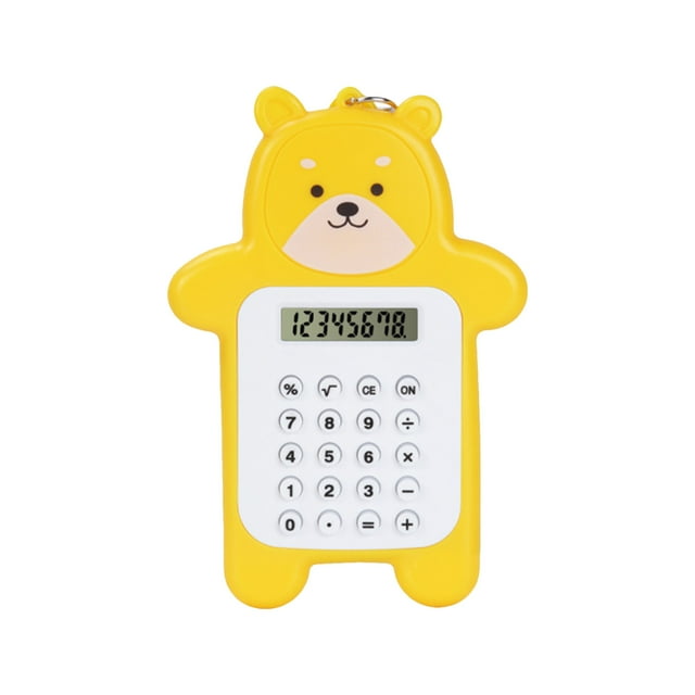 Yoloke Cute Bear Calculator, Handheld School Calculator, Pocket Size ...