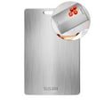 thumbnail image 1 of Yoloke Cutting Boards for Kitchen: Stainless Steel Cutting Board, Food-Grade Chopping Board for Meat Vegetable Fruit Fish Cheese Baby Food, 1 of 5