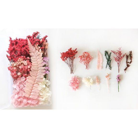 Yoloke DIY Dried Flowers Craft Kit - Natural Assorted Dried Florals for Making Everlasting Valentine's Day Gifts, Unique Design, Perfect for Framing & Creative Decor
