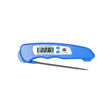 Yoloke Digital Meat Thermometer with Probe Waterproof Instant Read Food Thermometer Foldable Kitchen Grilling Cooking Thermometer with Magnet for Kitchen Turkey Baking BBQ