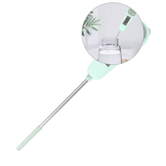 Yoloke Digital Thermometer Meat Tester Probe Oven Digital Instant Meat Temp Probe Cooking Meat Temperature Steak for Grilling Kitchen Air Stainless Steel Fried