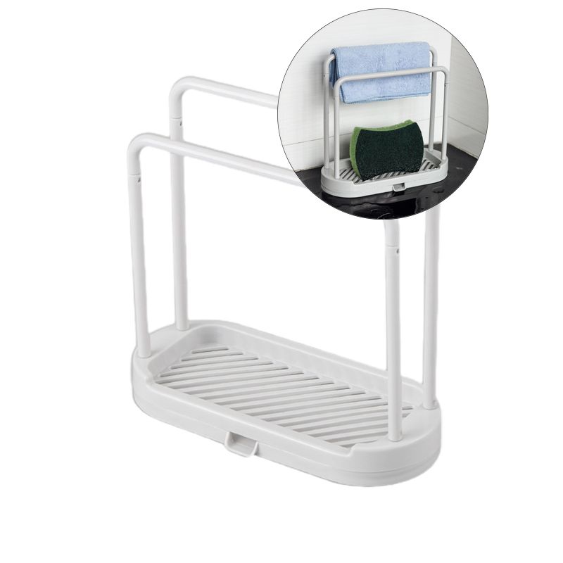 Yoloke Double Row Storage Rack Dish Cloth Storage Rack Kitchen Supplies